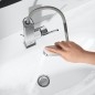 Grohe Plus - Mitigeur de lavabo L avec vidage et bec extractible, chrome 23843003