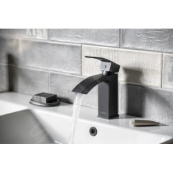 Sapho Ginko - Mitigeur de lavabo, noir mat 1101-02B