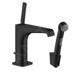 Axor Citterio E - Mitigeur de lavabo avec douchette de bidet, noir mat 36130670