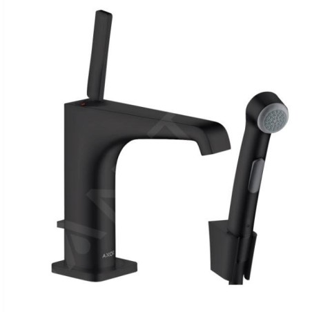 Axor Citterio E - Mitigeur de lavabo avec douchette de bidet, noir mat 36130670