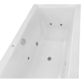 Hydromassage de CLEO HYDRO Baignoire, 170x75x48cm, blanc