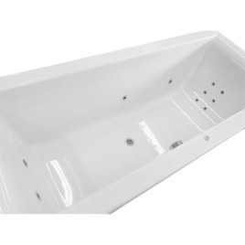 Hydromassage de CLEO HYDRO Baignoire, 170x75x48cm, blanc