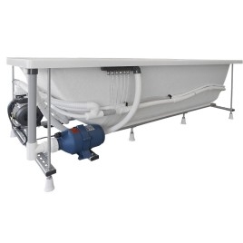 Hydromassage de CLEO HYDRO Baignoire, 180x90x48cm, blanc