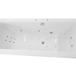 Baignoire hydromassante CLEO HYDRO-AIR, 150x75x48cm, blanche