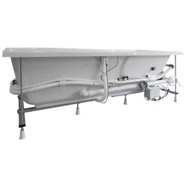 Baignoire hydromassante CLEO HYDRO-AIR, 170x75x48cm, blanche