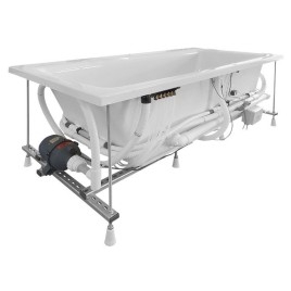 KVADRA HYDRO-AIR hydromassage Baignoire, 170x80x47cm, blanc