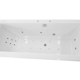 Hydromassage de CLEO HYDRO-AIR Baignoire, 180x80x48cm, blanc