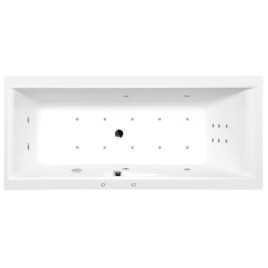 Hydromassage de CLEO HYDRO-AIR Baignoire, 180x90x48cm, blanc