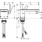 Axor MyEdition - Mitigeur de lavabo, avec garniture de vidage Push-Open, chrome/sans plaque 47012000
