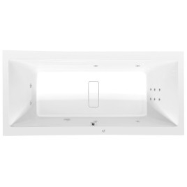 Baignoire hydromassante MARLENE HYDRO, 180x80x48cm, blanche