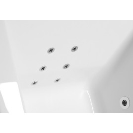 Bain d'hydromassage de VIVA R HYDRO, 185x80x47cm, blanc