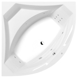 Hydromassage ROSANA HYDRO Baignoire, 140x140x49cm, blanc