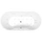 HYDRO-AIR hydromassage Bain, 180x85x49cm, blanc