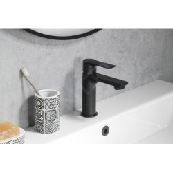 Sapho Pax - Mitigeur de lavabo, noir mat XA02/15