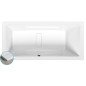 Baignoire rectangulaire MARLENE SLIM 170x80x48cm, blanche Baignoire rectangulaire MARLENE SLIM 170x80x48cm, blanche