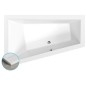 Baignoire asymétrique TRIANGL L SLIM 180x120x50cm, blanche Baignoire asymétrique TRIANGL L SLIM 180x120x50cm, blanche