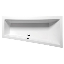 ANDRA R SLIM Bain asymétrique 170x90x45cm, blanc