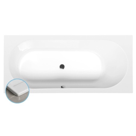 ASTRA B SLIM Bain rectangulaire 165x75x48cm, blanc