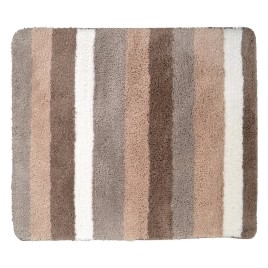 Matelas antidérapant 55x50cm , microfibre polyester/brun