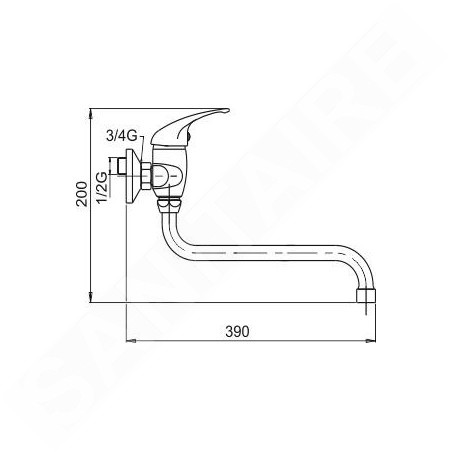 Novaservis Metalia 55 - Mitigeur de lavabo, chrome 55078,0