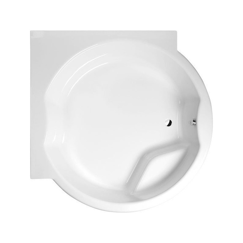 ROYAL Corner Round Bath avec support. Cadre 173x173x49cm, Blanc ROYAL Corner Round Bath avec support. Cadre 173x173x49cm, Blanc