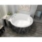 ROYAL Corner Round Bath avec support. Cadre 173x173x49cm, Blanc ROYAL Corner Round Bath avec support. Cadre 173x173x49cm, Blanc