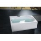 LISA Bain rectangulaire 160x70x47cm, Blanc LISA Bain rectangulaire 160x70x47cm, Blanc