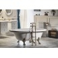 REGATA Freestanding Bath 175x85x61cm, Bronze Legs, White