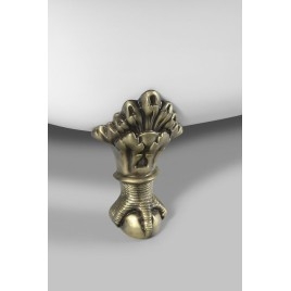 REGATA Freestanding Bath 175x85x61cm, Bronze Legs, White