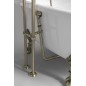 REGATA Freestanding Bath 175x85x61cm, Bronze Legs, White