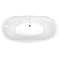 REGATA Freestanding Bath 175x85x61cm, Bronze Legs, White