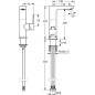 Hansa Ligna - Mitigeur de lavabo, chrome 55352203 Hansa Ligna - Mitigeur de lavabo, chrome 55352203
