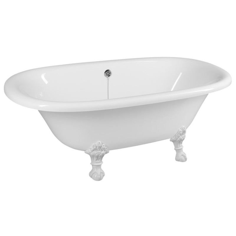 REGATA Freestanding Bath 175x85x61cm, White Legs, White