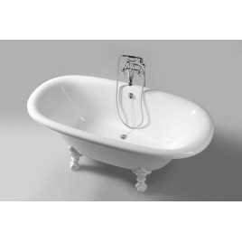 REGATA Freestanding Bath 175x85x61cm, White Legs, White