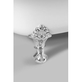 REGATA Freestanding Bath 175x85x61cm, Chrome Matt Legs, Blanc