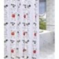 Rideaux de douche 180x180cm, vinyle, chats