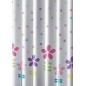 Rideau de douche 180x180cm, polyester, couleur fleur