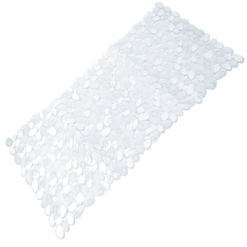RIVER Non-Slip Bath Mat 35 x 70cm, PVC, transparent
