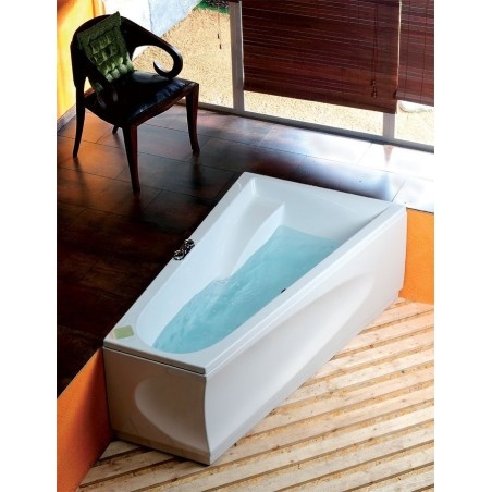 CHIQUITA R Bain asymétrique 170x100x45cm, Blanc