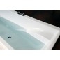 CHIQUITA R Bain asymétrique 170x100x45cm, Blanc CHIQUITA R Bain asymétrique 170x100x45cm, Blanc