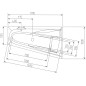 CHIQUITA R Bain asymétrique 170x100x45cm, Blanc CHIQUITA R Bain asymétrique 170x100x45cm, Blanc
