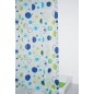 Rideau de douche 180x200cm, vinyle, bulles
