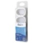 Anneaux de rideau de douche - 12 pièces, plastique blanc