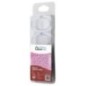 Anneaux de rideau de douche - 12 pièces, plastique transparent