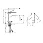 Hansgrohe Tecturis E - Mitigeur de lavabo, EcoSmart, bronze brossé 73011140