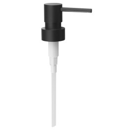 Pompe de rechange pour distributeur de savon, métal, mat noir