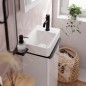 Hansgrohe Tecturis S - Bonde de lavabo, EcoSmart, noir mat 73313670