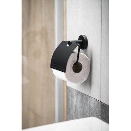 Porte-papier SAMBA avec couvercle, noir