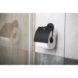 Porte-papier SAMBA avec couvercle, noir