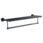 Porte serviette SAMBA avec rail, noir